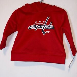 NHL Washington Capitals Red Infant Hoodie 12M NWT MSRP $30 Officially Licensed